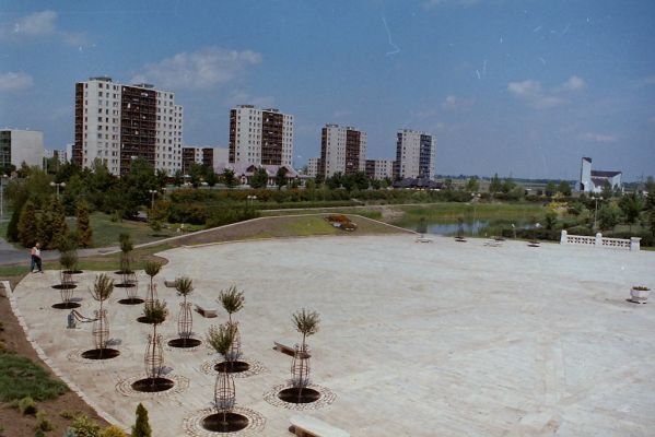 A felújított Városháztér 90-es évek első fele