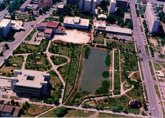 Légi felvétel Tiszaújvárosról 1993