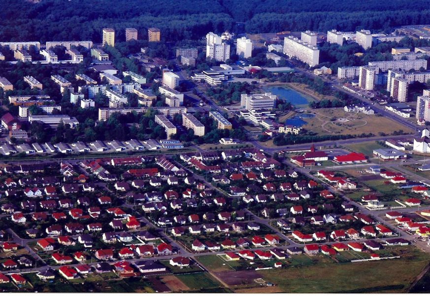 2002 - Légi felvétel Tiszaújvárosról
