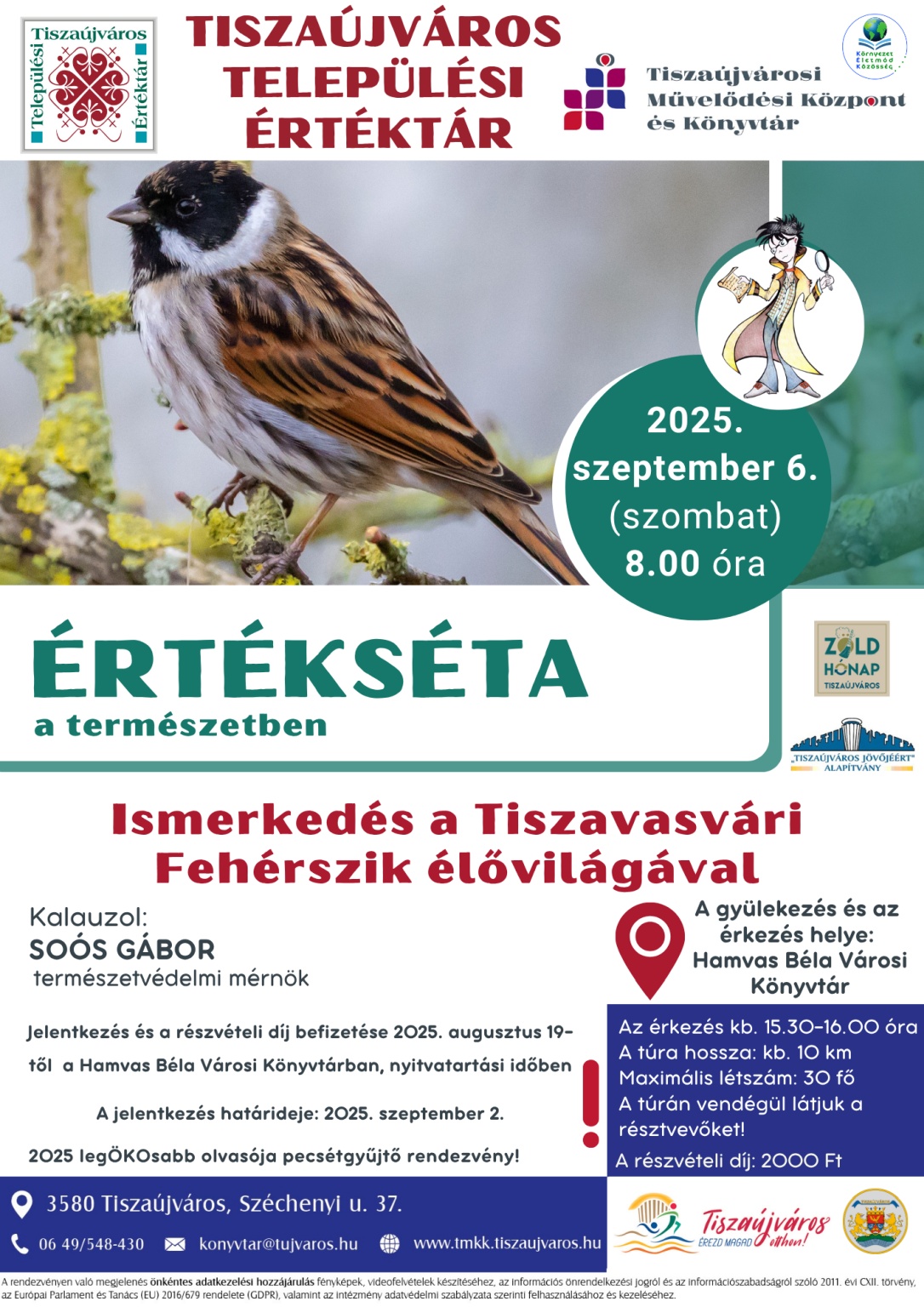 Plakát az Értékséta a természetben nevű 2025. szeptember 6-ai rendezvényről jpg képformátumban